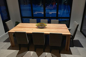 custom wooden kitchen table