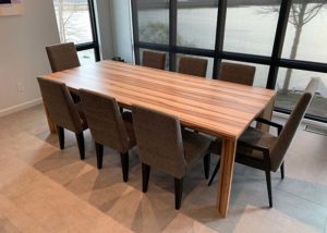 custom built kitchen table