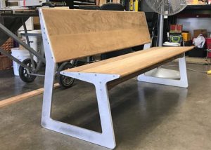 custom designed bench